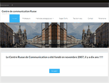 Tablet Screenshot of cours-de-russe-a-paris.com